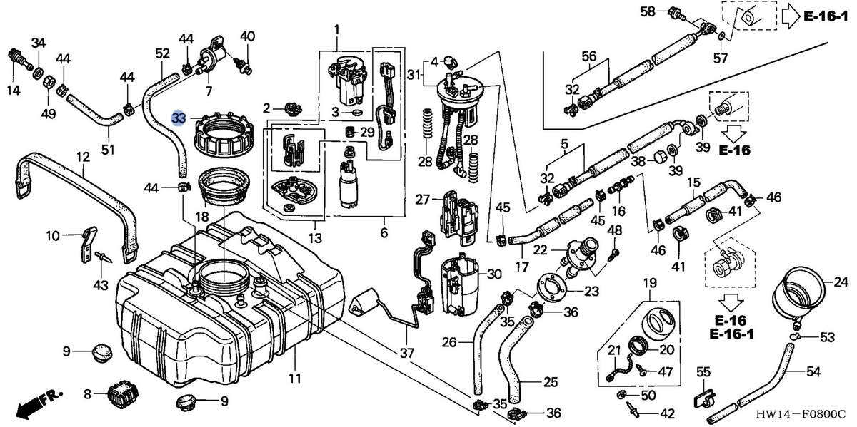 Honda OEM part 17719-S1A-E01