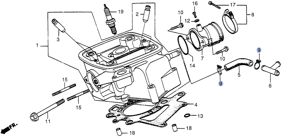 Honda OEM part 17724-102-700