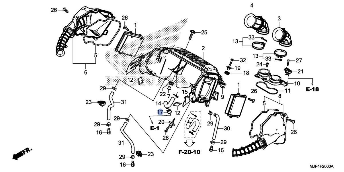Honda OEM part 17724-MJP-G50