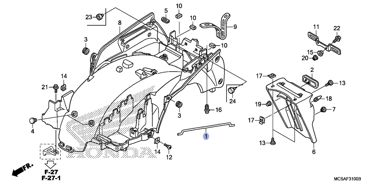 Honda OEM part 17891-MCJ-750