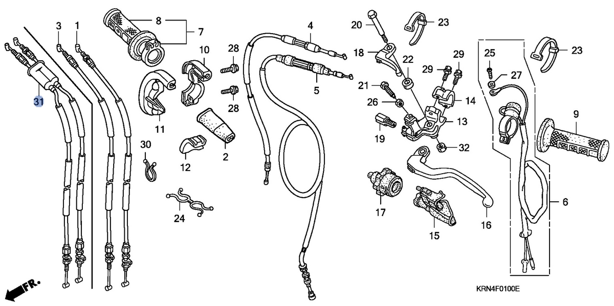 Honda OEM part 17900-KRN-A00