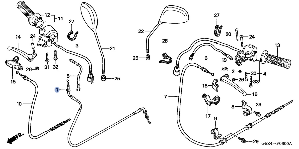 Honda OEM part 17910-GEZ-670