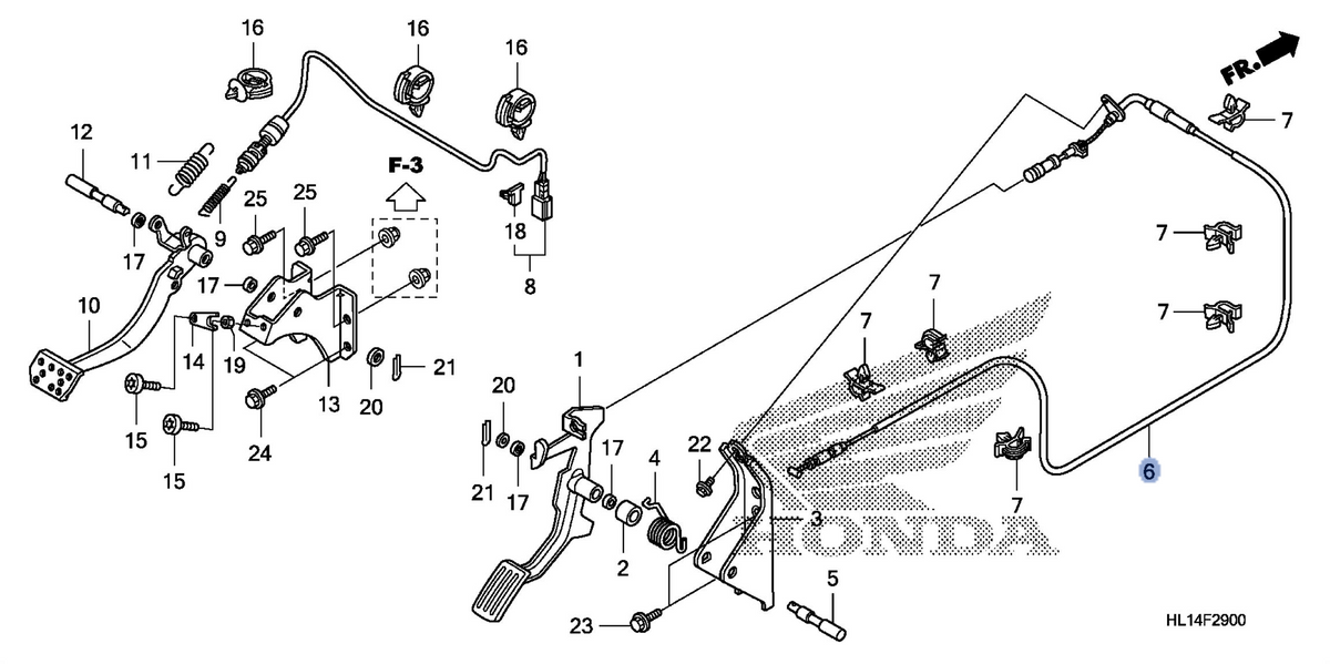 Honda OEM part 17910-HL1-A00