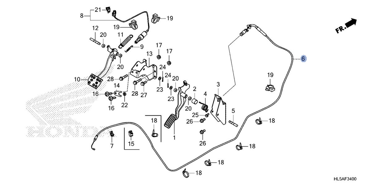 Honda OEM part 17910-HL5-E61