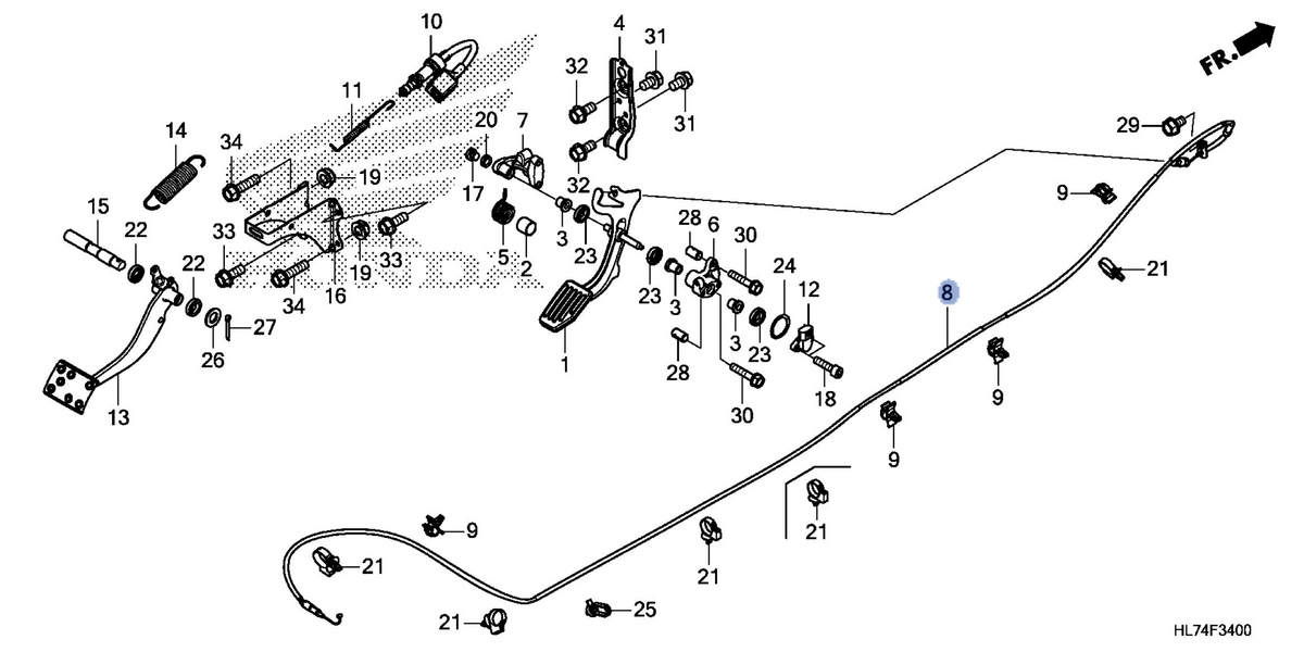 Honda OEM part 17910-HL7-A21