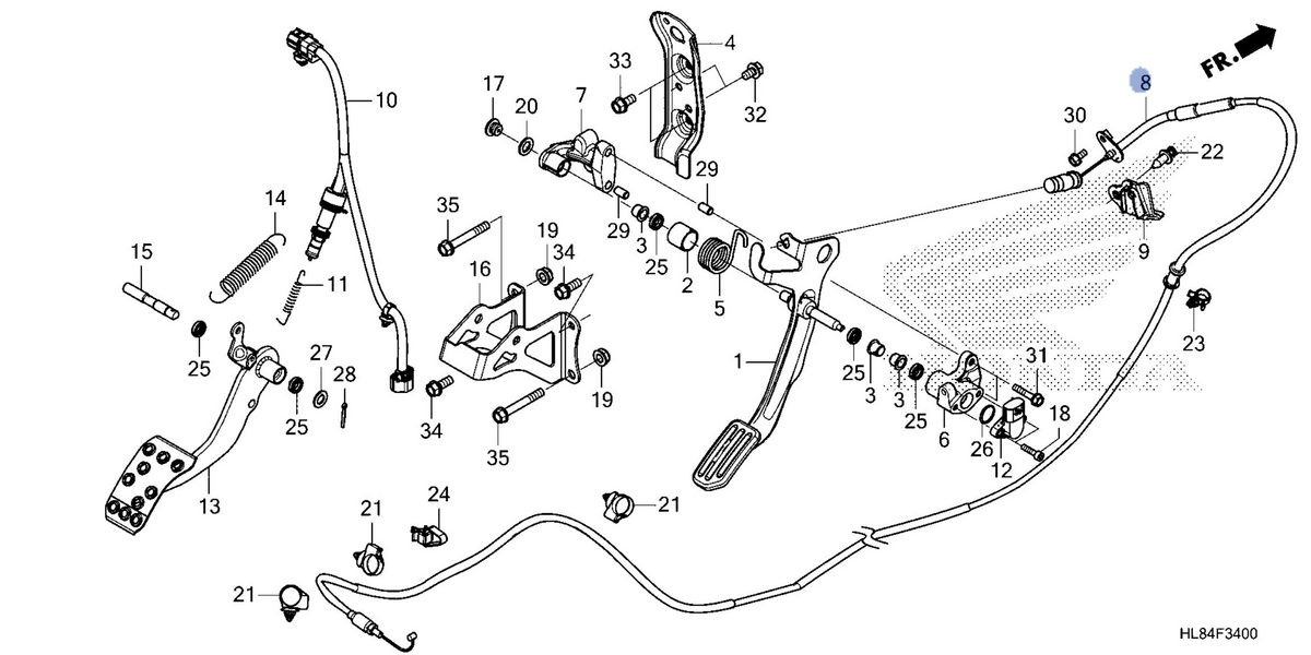 Honda OEM part 17910-HL8-A11
