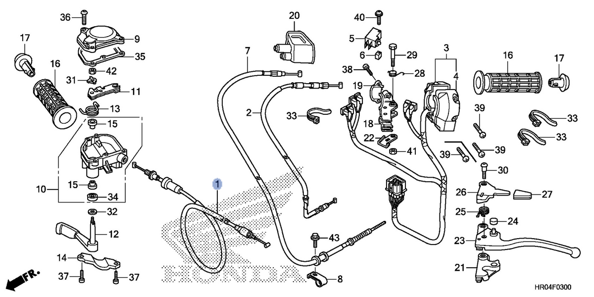 Honda OEM part 17910-HR0-F00
