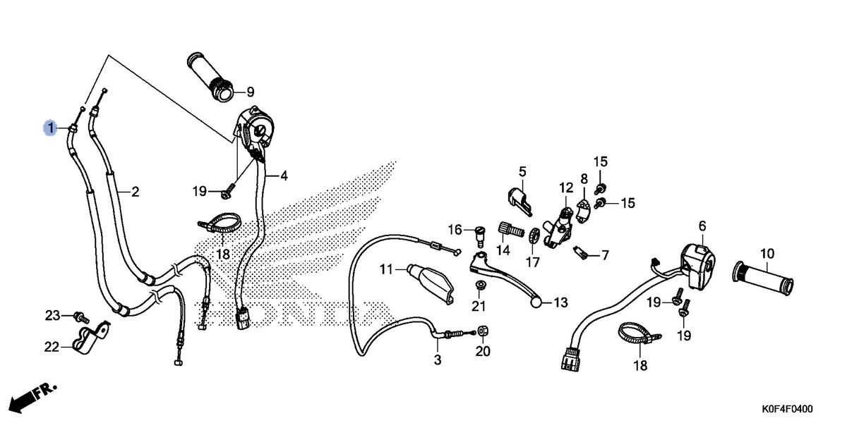 Honda OEM part 17910-K0F-T01