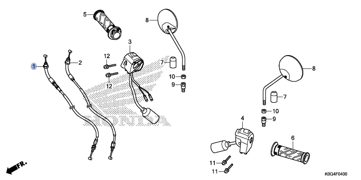 Honda OEM part 17910-K0G-901