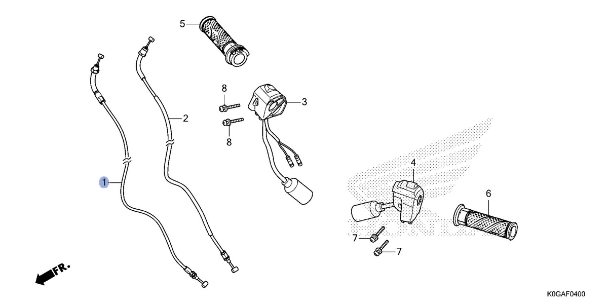 Honda OEM part 17910-K0G-T21