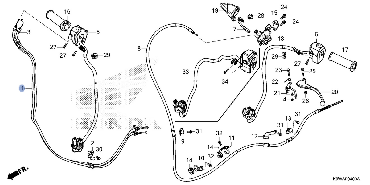 Honda OEM part 17910-K0W-TA1