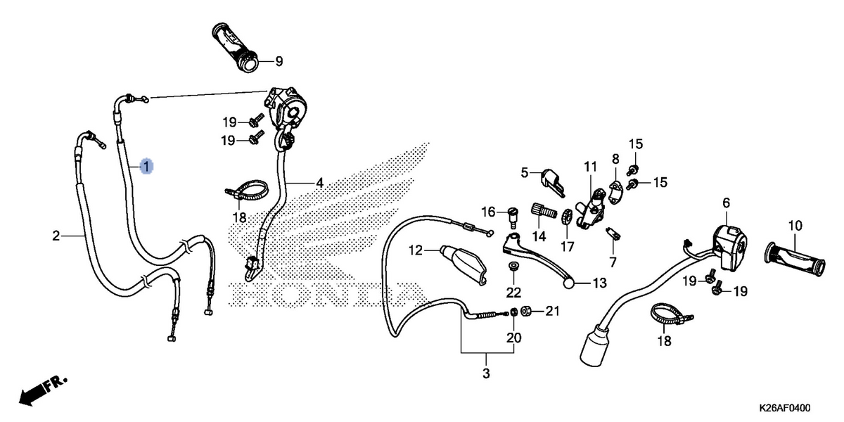 Honda OEM part 17910-K26-B01