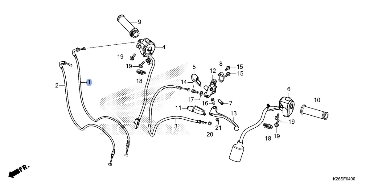 Honda OEM part 17910-K26-M01