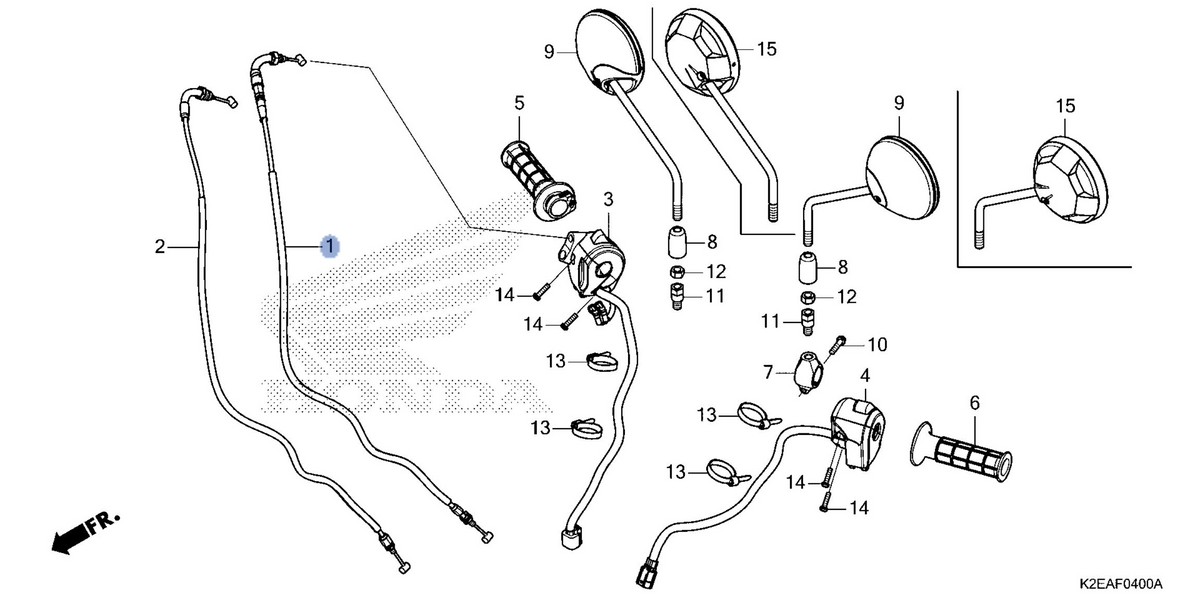 Honda OEM part 17910-K2E-J11