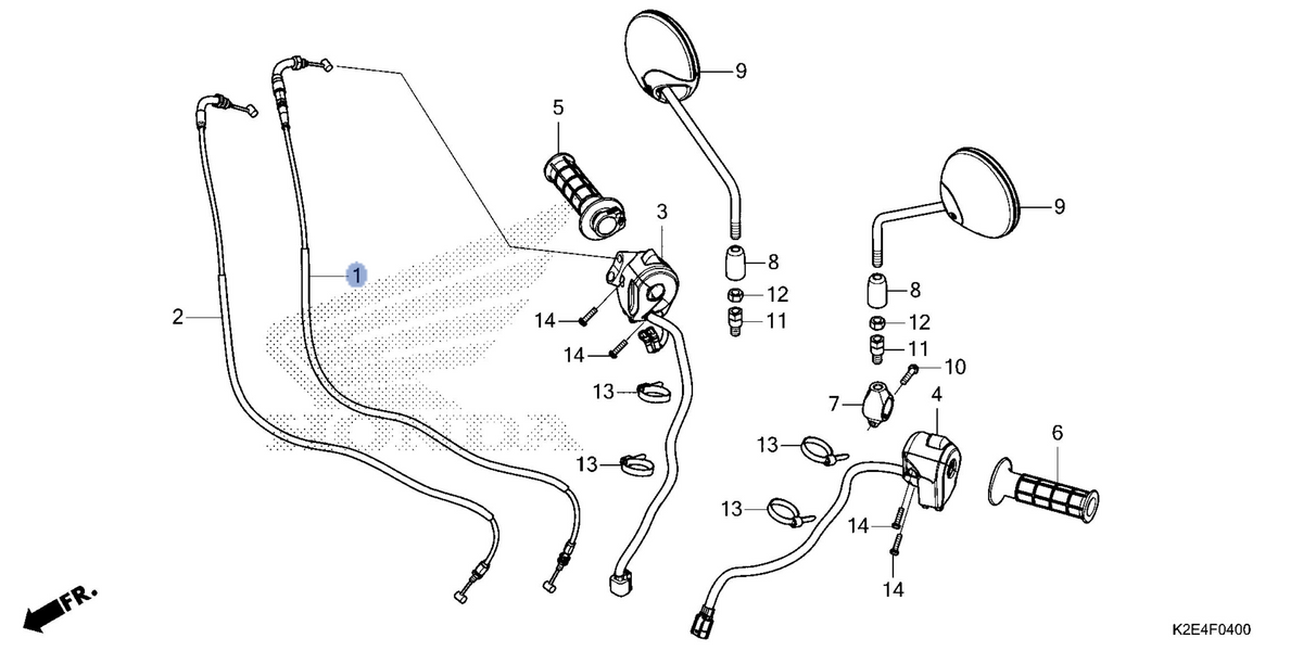 Honda OEM part 17910-K2E-T01
