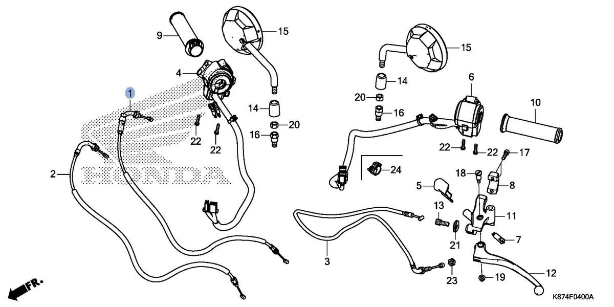 Honda OEM part 17910-K87-A01