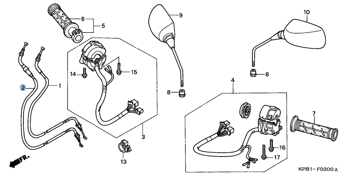 Honda OEM part 17910-KPB-010