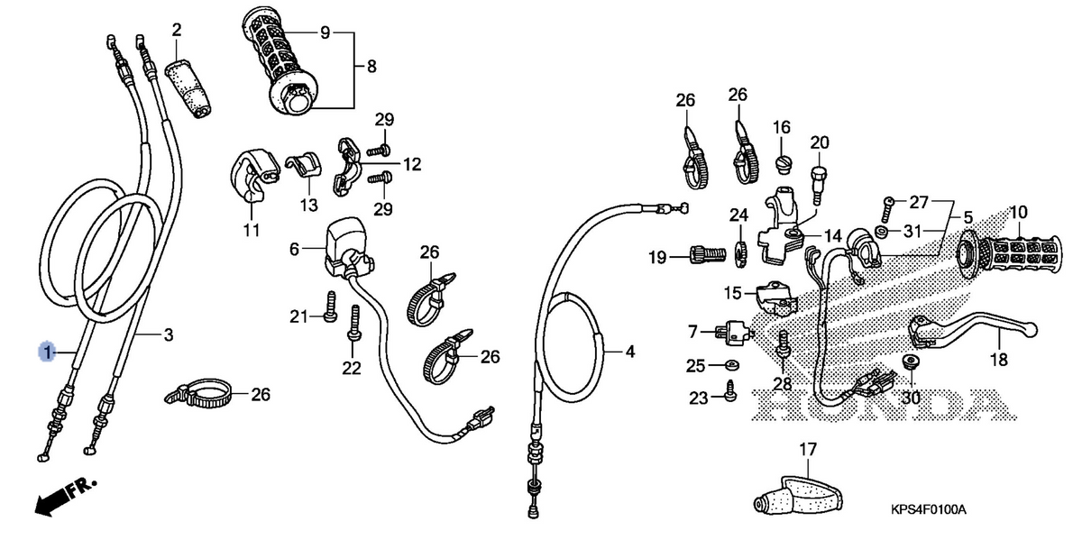 Honda OEM part 17910-KPS-A10