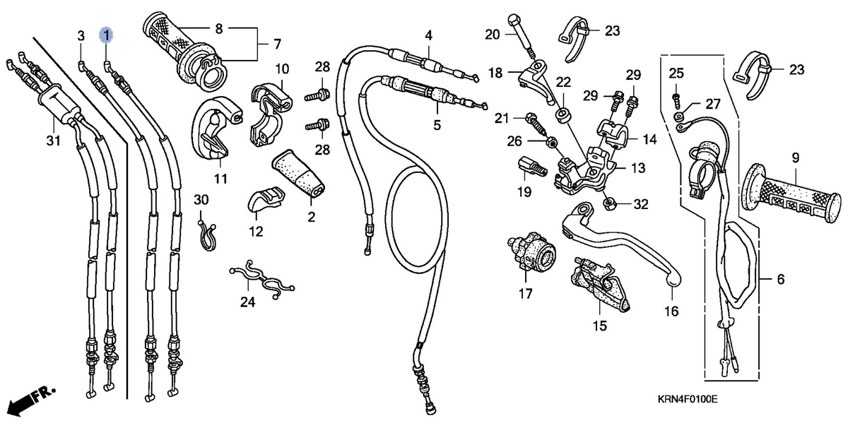 Honda OEM part 17910-KRN-000