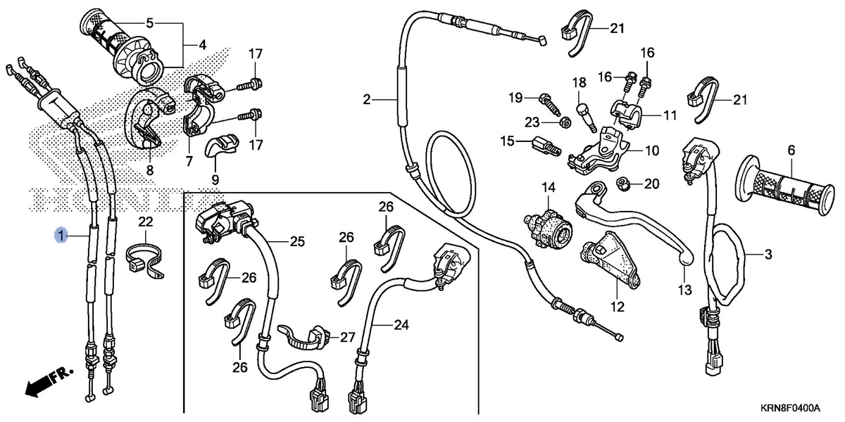 Honda OEM part 17910-KRN-B11