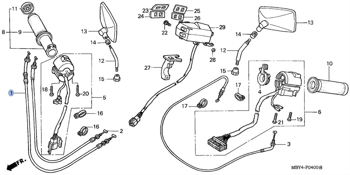 Honda OEM part 17910-MBY-000