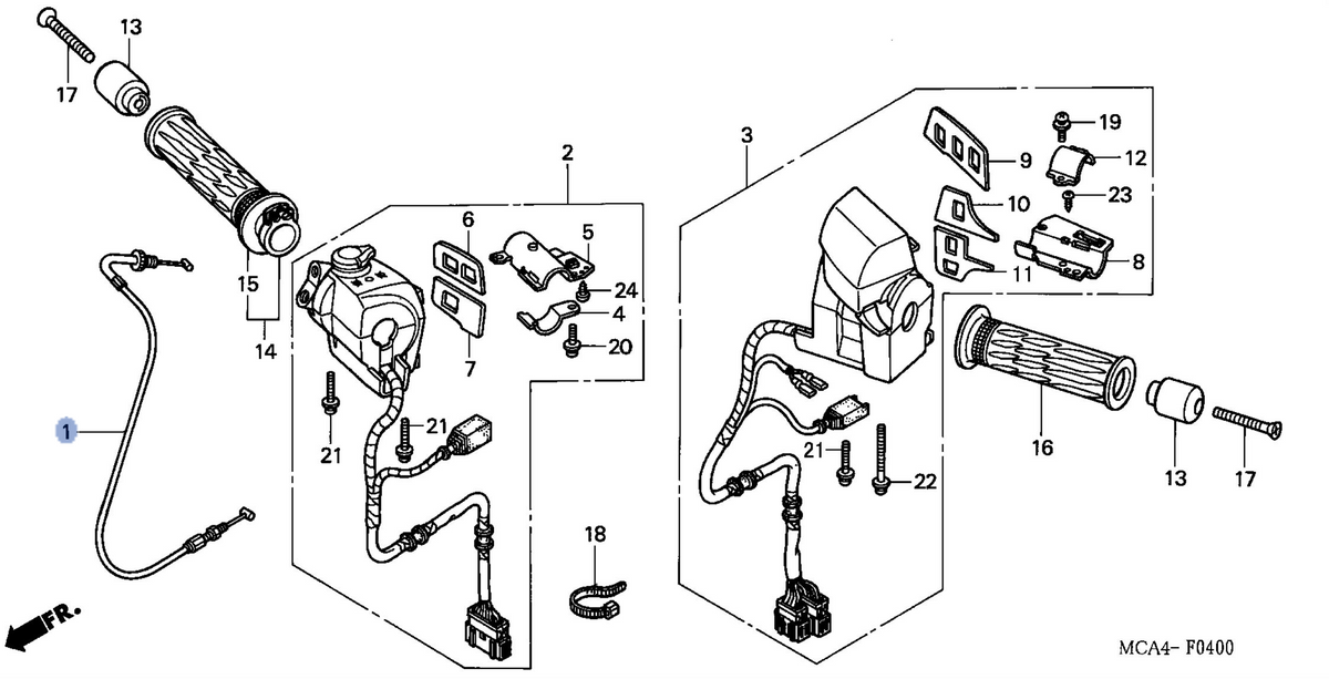 Honda OEM part 17910-MCA-000
