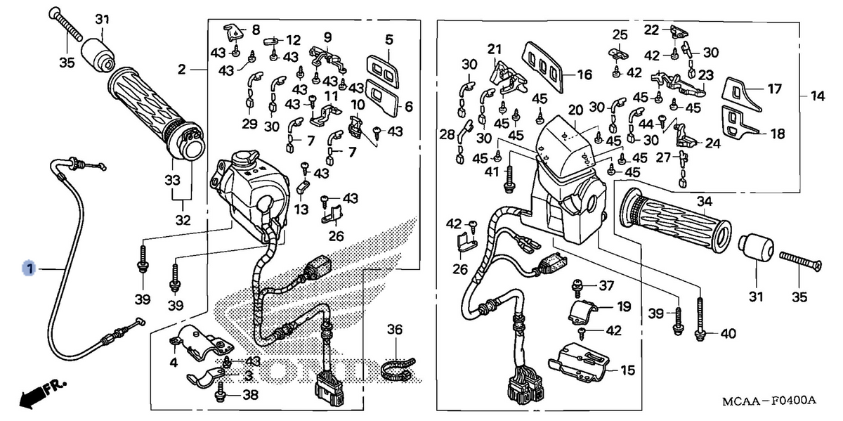 Honda OEM part 17910-MCA-A60