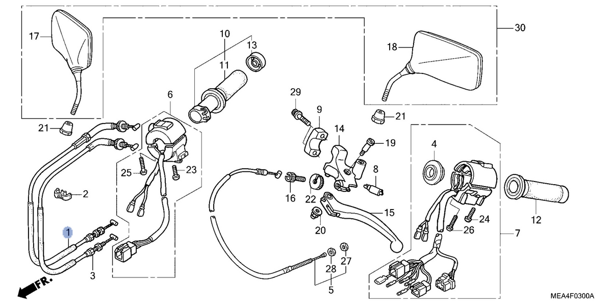 Honda OEM part 17910-MEA-670