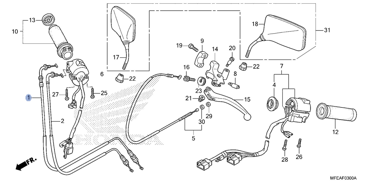 Honda OEM part 17910-MFE-640