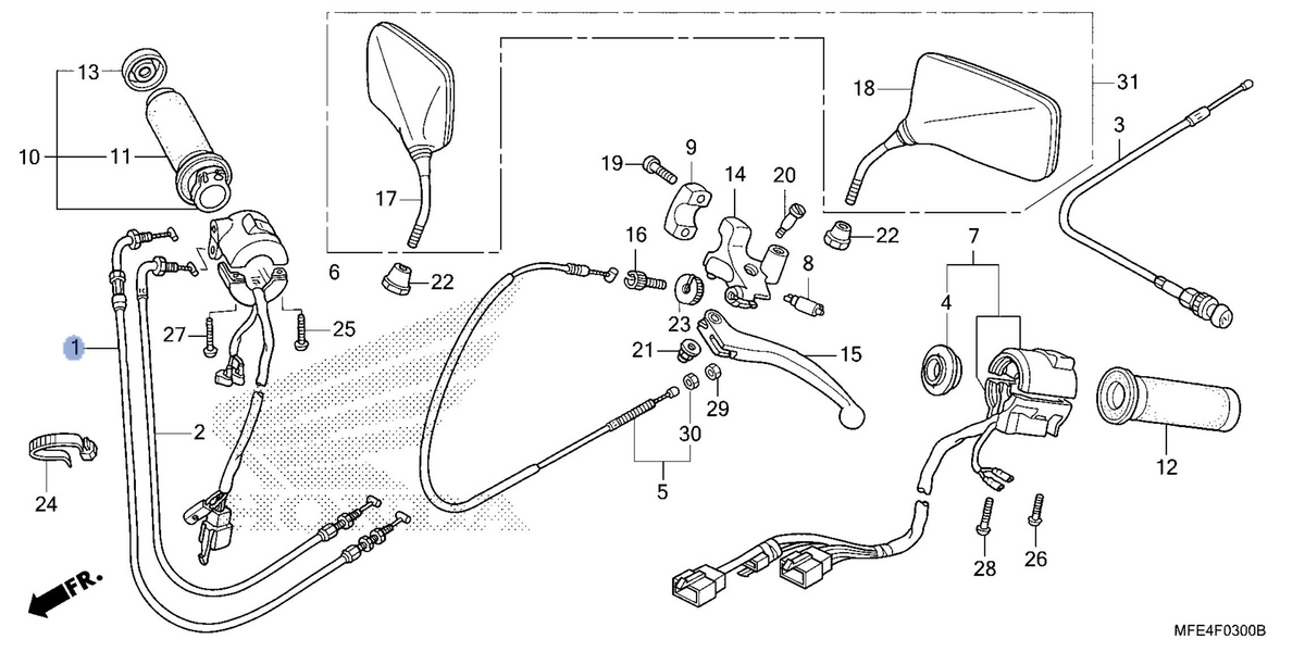 Honda OEM part 17910-MFE-670