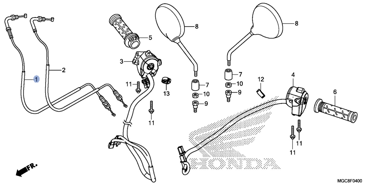 Honda OEM part 17910-MGC-JD1