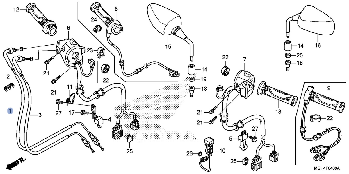 Honda OEM part 17910-MGH-D21