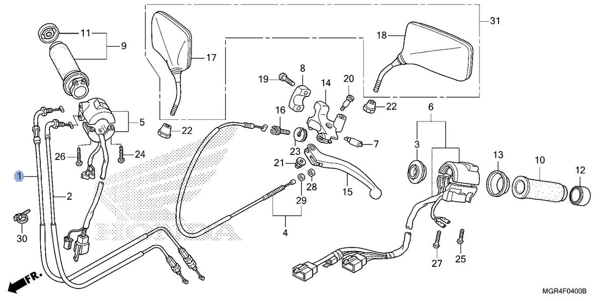 Honda OEM part 17910-MGR-671