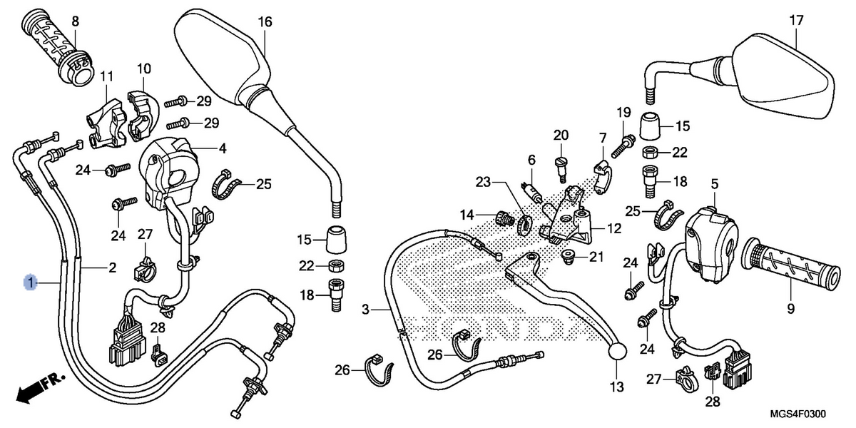 Honda OEM part 17910-MGS-D31