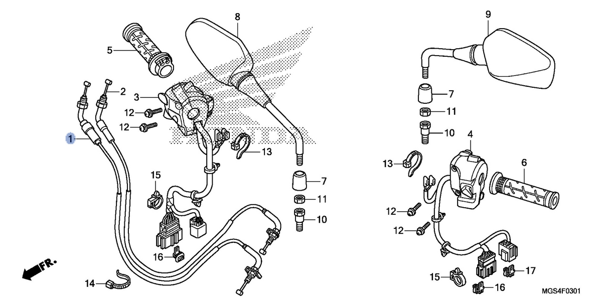 Honda OEM part 17910-MGS-D51
