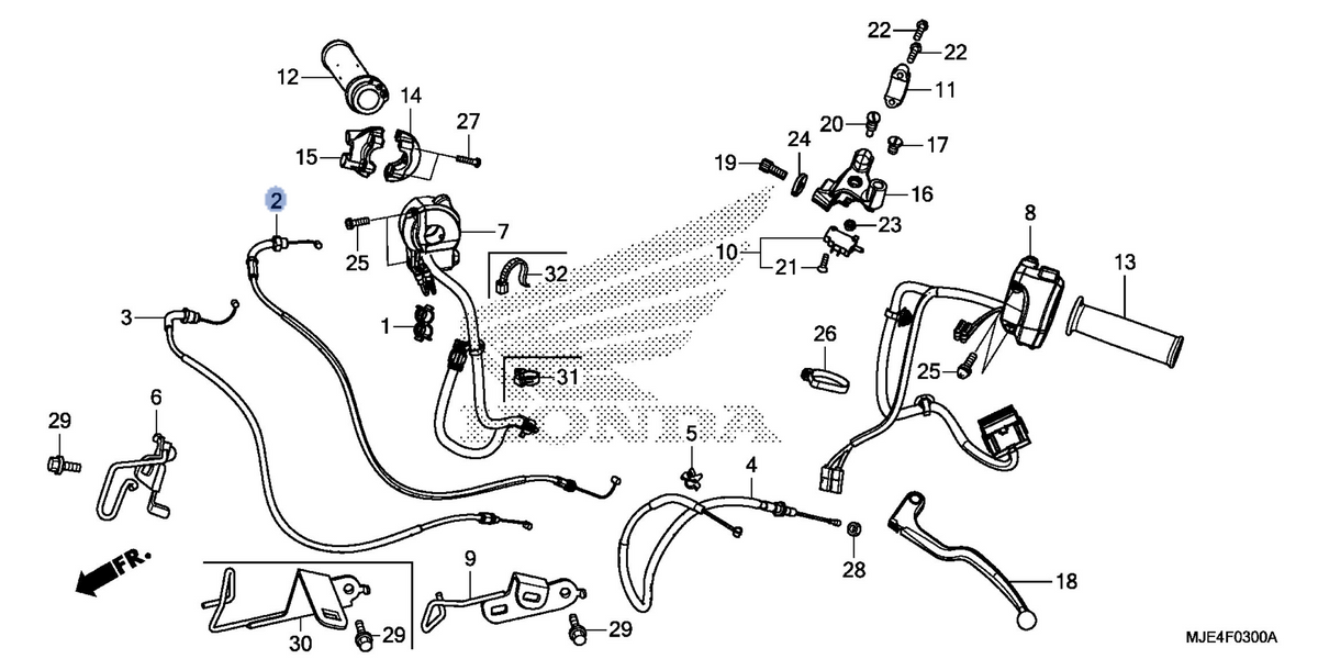 Honda OEM part 17910-MJE-DB1