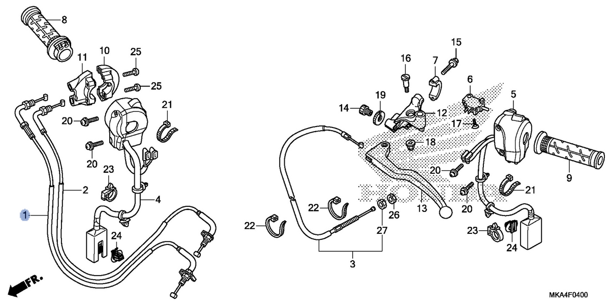 Honda OEM part 17910-MKA-D81