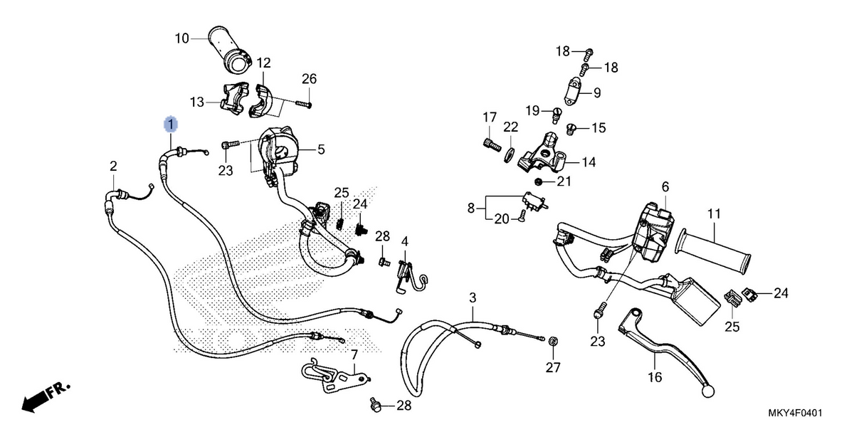 Honda OEM part 17910-MKN-D11