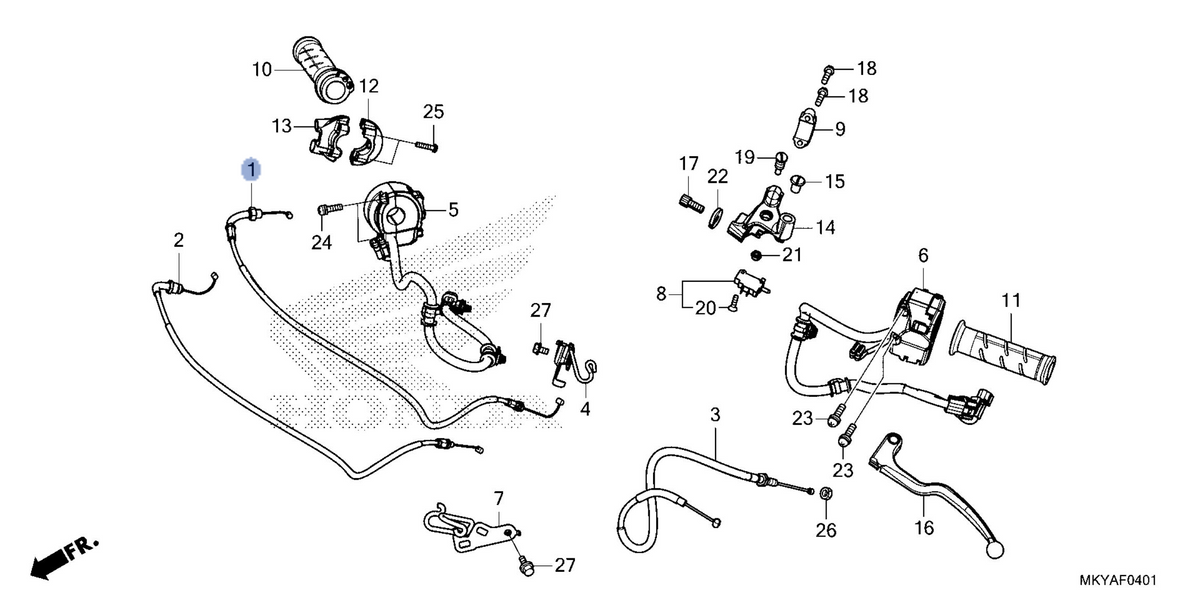 Honda OEM part 17910-MKY-E01