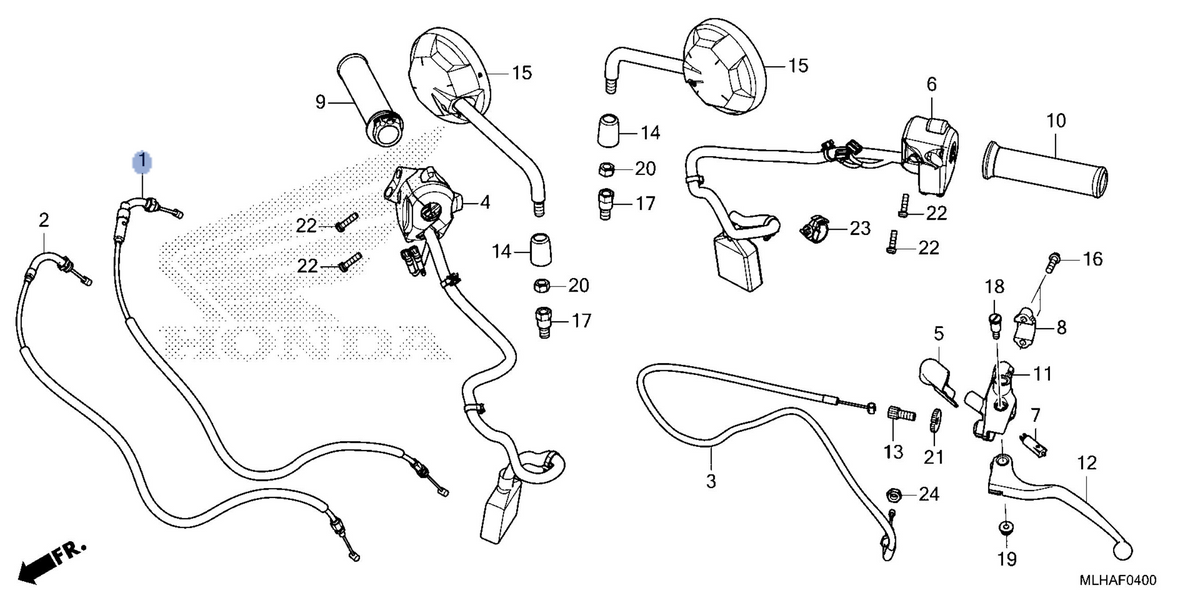 Honda OEM part 17910-MLH-D40