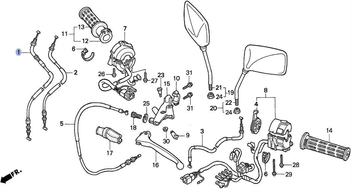 Honda OEM part 17910-MW3-A41