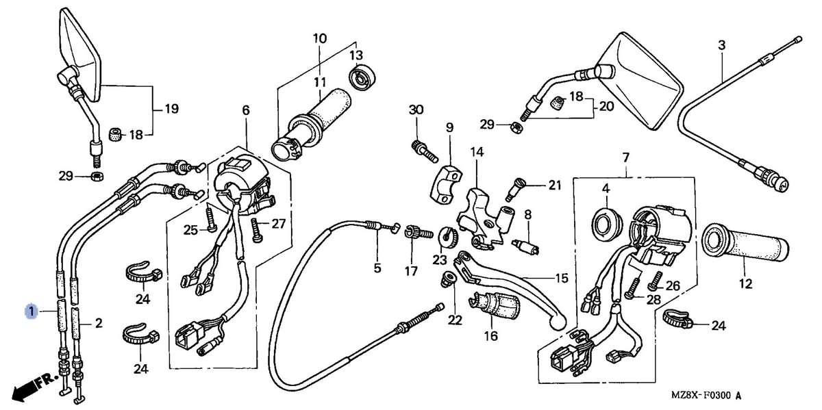 Honda OEM part 17910-MZ8-G20