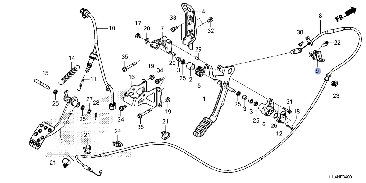 Honda OEM part 17911-HL4-AK0