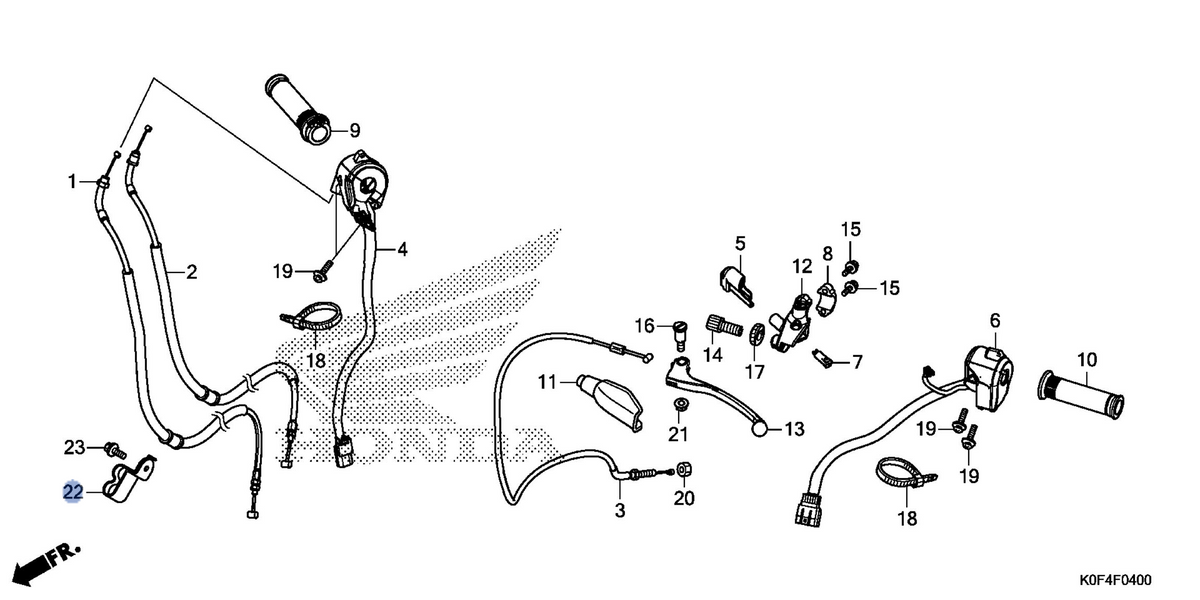 Honda OEM part 17911-K0F-T00