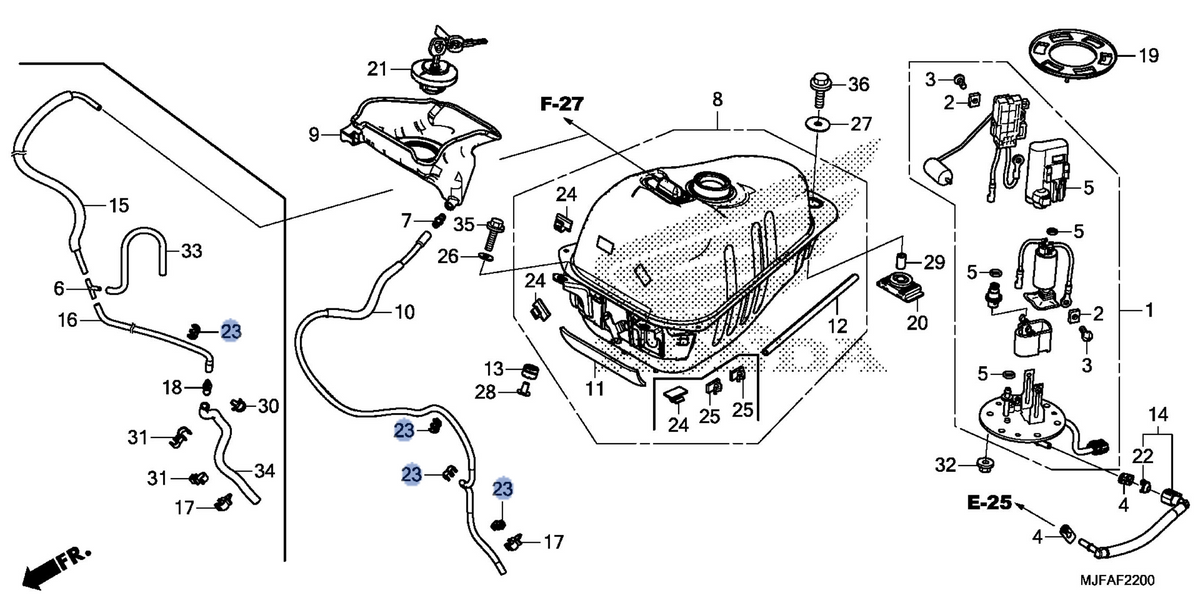 Honda OEM part 17915-MET-641