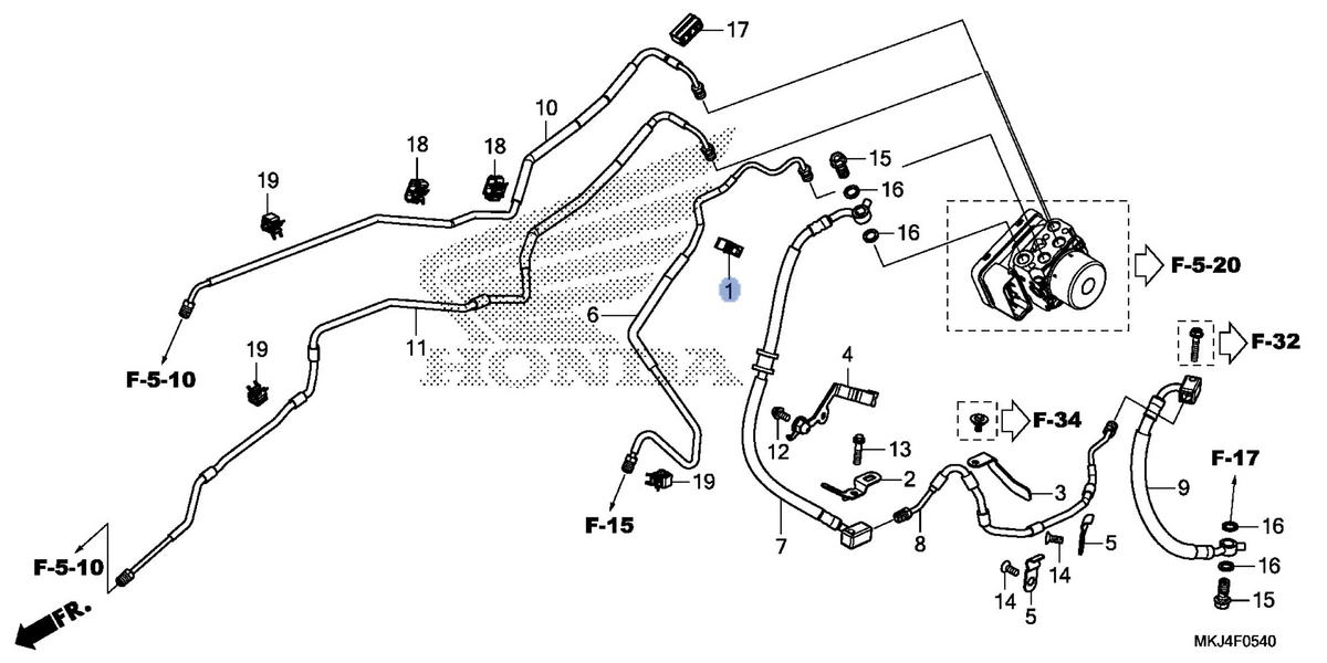 Honda OEM part 17915-SL0-003
