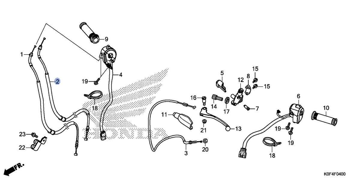 Honda OEM part 17920-K0F-T01