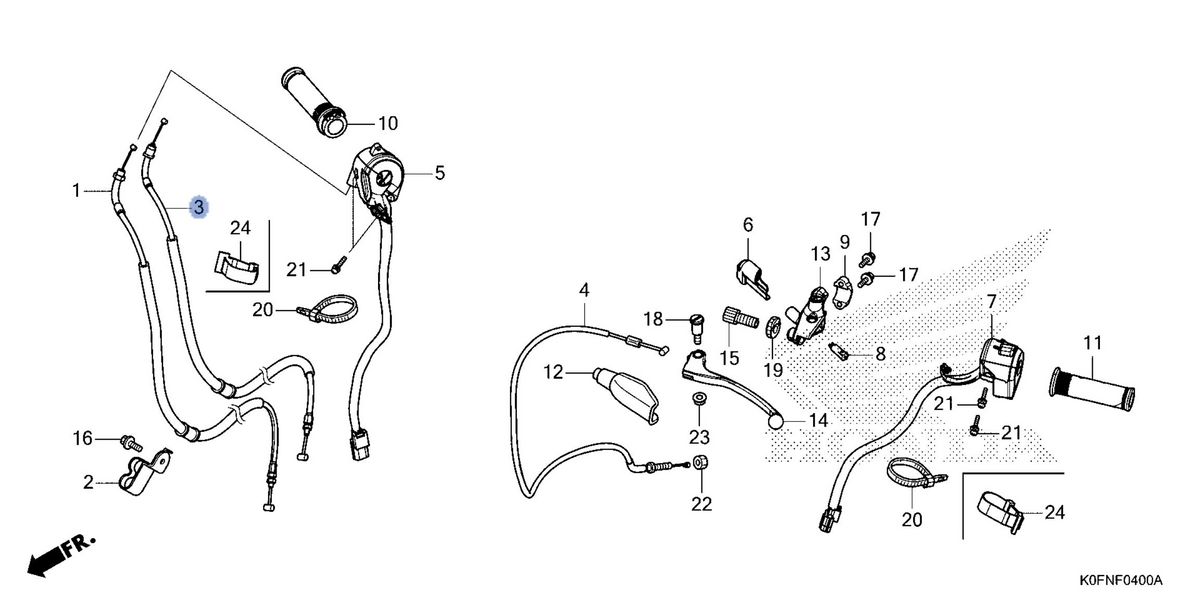Honda OEM part 17920-K0F-T61