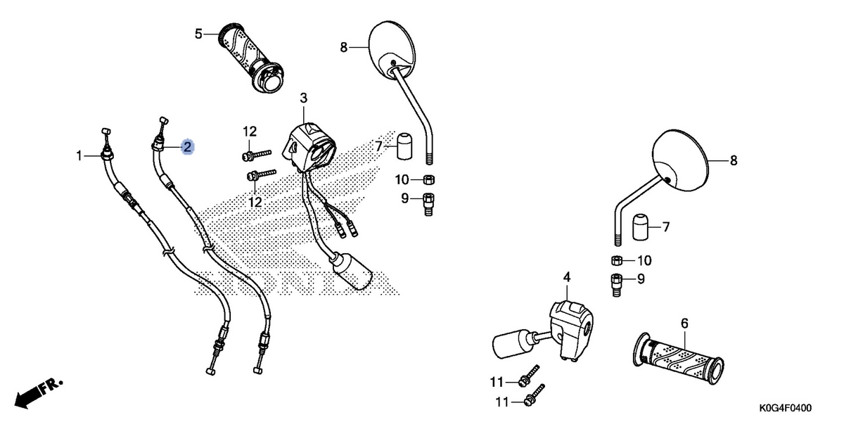 Honda OEM part 17920-K0G-901