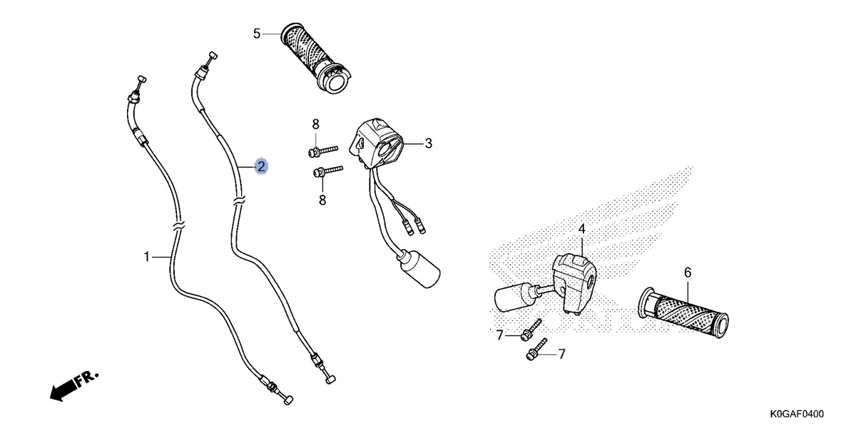 Honda OEM part 17920-K0G-T21